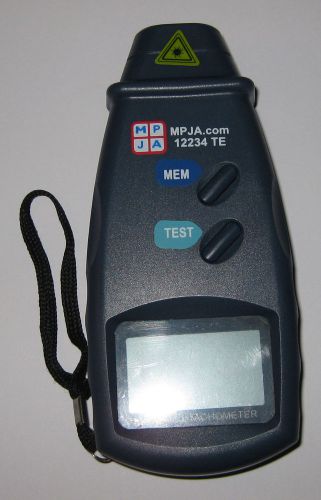 Laser photo tachometer - 2.5 to 99,999 rpm meter - non contact - 5 digit lcd for sale