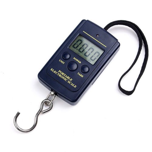 Hot 10g-40Kg Digital Hanging Luggage Fishing Weight Scale + 2 AAA Batteries New