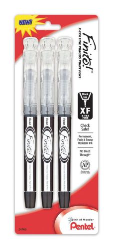 Pentel finito porous point pen fine point tip black ink 3 pack (sd98bp3a) for sale