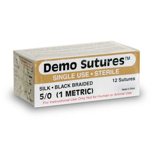 Demo Suture - Size 5/0 with 1/2 Circle Curved Cutting Needle (19 mm)