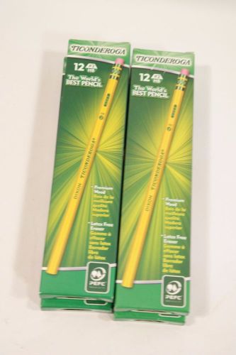 Ticonderoga  Dixon #2 HB Premium wood Pencils PEFC 48ct