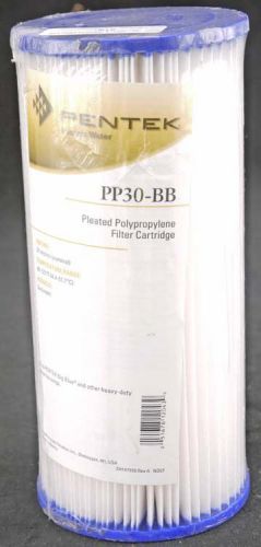 Pentek PP30-BB 9-3/4x4 &#034; 30-Micron Pleated Polypropylene Water Filter Cartridge