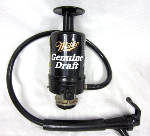Vintage Genuine Miller Genuine Draft Beer Keg Tap MGD Piston-Style Party Pump