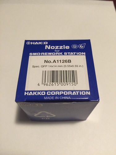 HAKKO A1126B QFP NOZZLE FOR 850, 852, 702 STATIONS, 14mm X 14mm, (NIB)