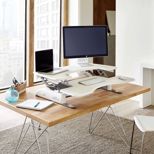 Varidesk standing desk stand up desk desk stands varidesk pro plus 36 white dual for sale