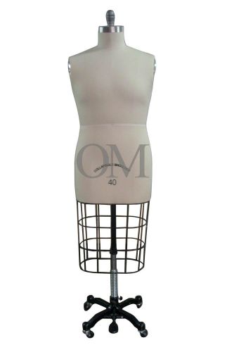 Real male professional dress form collapsible shoulders (cs 40) for sale