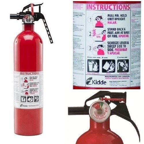 Multipurpose fire extinguisher disposable dry chemical 2.5 lb home protection for sale