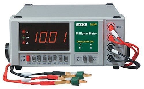 Extech 380560 high resolution precision milliohm meter for sale