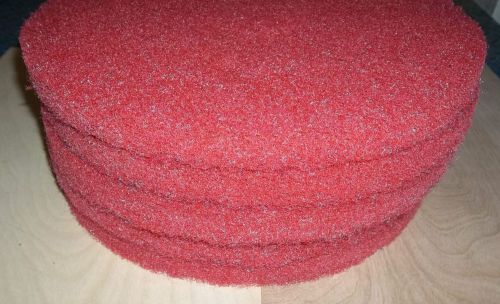 4 boxes of 5 floor buffing/buffer pads, 14&#034; red 5100, 175-600 rpm&#039;s 3m for sale