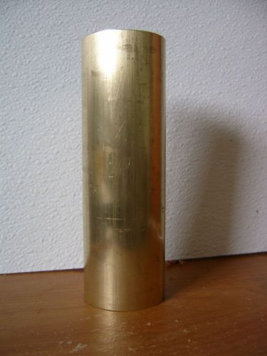 2&#034; brass round bar 2 inch machine lathe stock 6&#034; long for sale