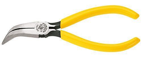 KLEIN TOOLS D302-6 Long-Nose Pliers, Curved, 6-1/4&#034;