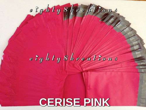 10 cerise pink color 6x9 flat poly mailers shipping postal pack envelopes bags for sale