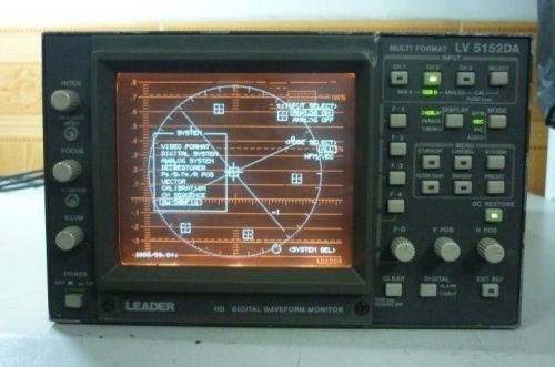 Leader lv5152da hdtv digital/analog waveform monitor for sale