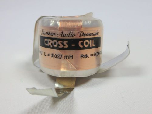 One pair 0.027mH Jantzen Cross Coil, copper foil inductors 16AWG - brand new