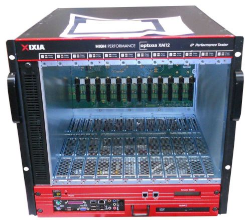 Ixia Optixia XM12 Chassis w/ Analyzer, IxAutomate,IxNetwork,IxOS-NL,IxOS 5.70