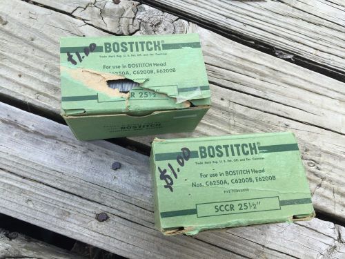 2 NOS Boxes Of Bostitch Staples SCCR 25 1/2&#034;