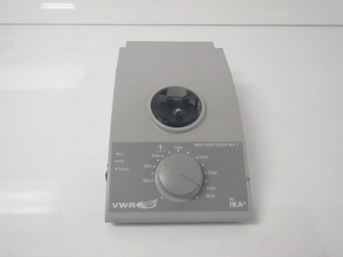 IKA VWR MINI VORTEXER MV1 200-2500 RPM shaker mixer no platter *USED AND TESTED*