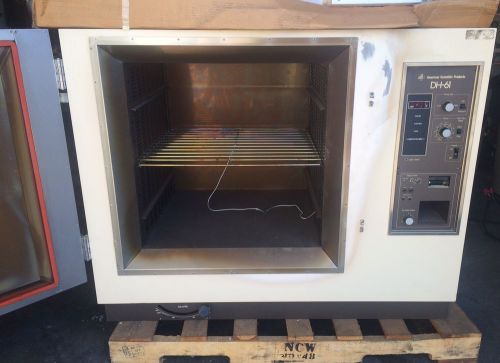 American scientific products model dh-61 oven chamber gold 220 volt 24x24x24 for sale
