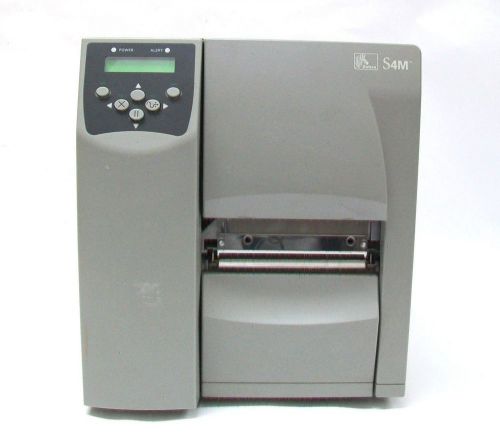 ZEBRA S4M Direct Thermal Printer Barcode Printer S4M00-2001-0100T -TESTED-