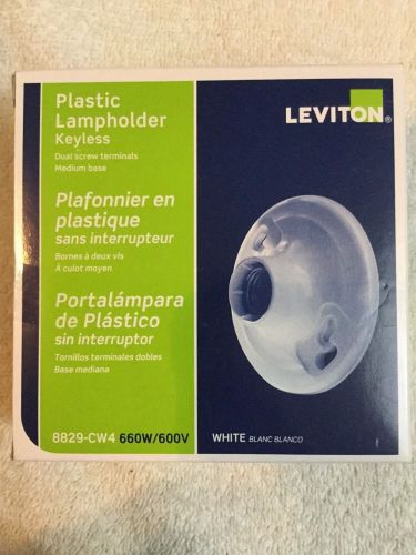 Leviton Lampholder Medium Light Socket 660W 600V 8829-CW4 FREE SHIPPING