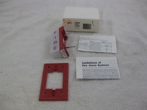 System sensor ps24lo fire alert strobe light red wall mount 24 vac new in box for sale
