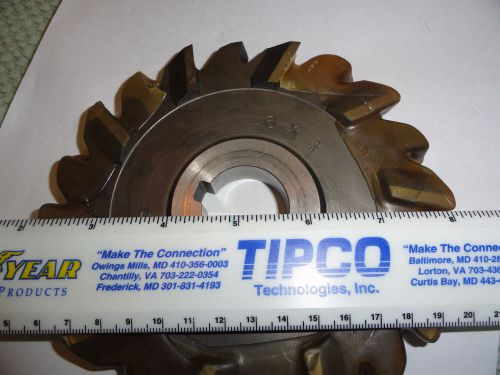 Reground 6&#034; X .585&#034; X 1 1/4&#034; Arbor Diameter Stagger Tooth Side Mill Cutter