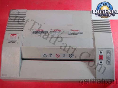 Sem 233/1 paper shredder top cover assembly for sale