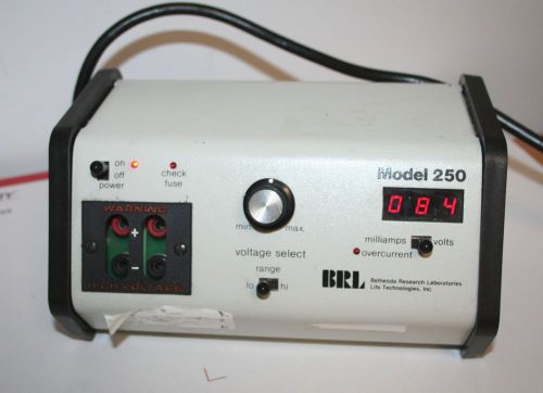 BRL Bethesda Research Lab Life Technology Model 250 Electrophoresis Power Supply
