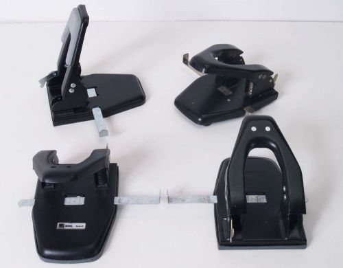 4 Acco Model 50 2 Hole Paper Punch Lot