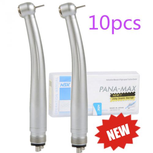 10pcs NSK PANA Max M4 Dental High Speed Push Button Handpiece Turbine Large Head