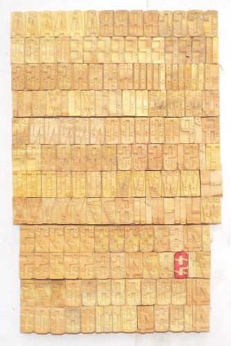 180 piece Vintage Letterpress wood wooden type printing blocks 32 m.m. bc-1237