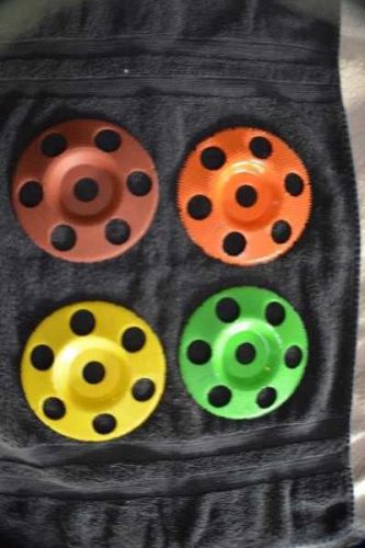 4-most useful set sanding wheel disc&#039;s 7/8 shaft hole 5 inch diameter for sale