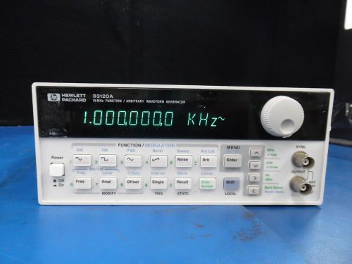 HEWLETT PACKARD 33120A 15 MHz Function / Arbitary WAVEFORM GENERATOR