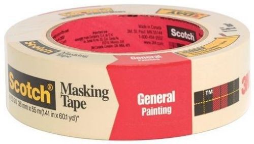 3M Scotch 2050 Greener Crepe Paper Performance Painting Masking Tape, 60 yds