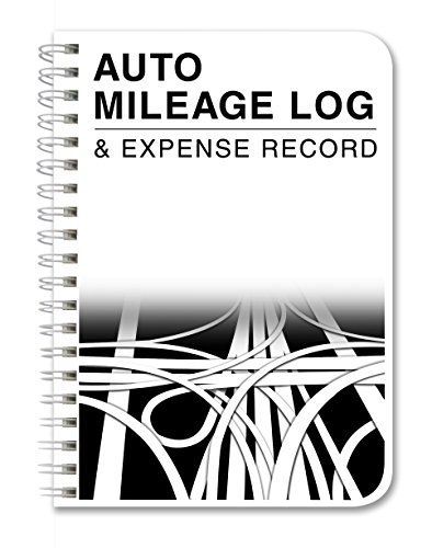 BookFactory? Auto Mileage Log Book / Automobile Expense Record Notebook - 124