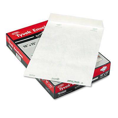Tyvek Mailer, Side Seam, 10 x 15, White, 100/Box, 1 Box, 100 Each per Box