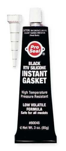 Pro-seal 80046 rtv silicone sealant, 3 oz tube, black for sale