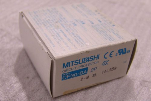 Circuit breaker mitsubishi cp-30-ba , 2 pole , 3 amp for sale