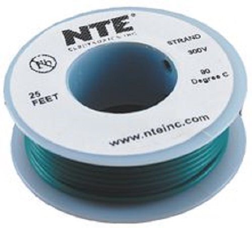 Nte wa08-05-10 hook up wire automotive type 8 gauge stranded 10 ft green for sale
