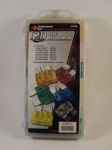 Standard ato/atc blade type fuse assortment -120 pieces - performance tool w5368 for sale