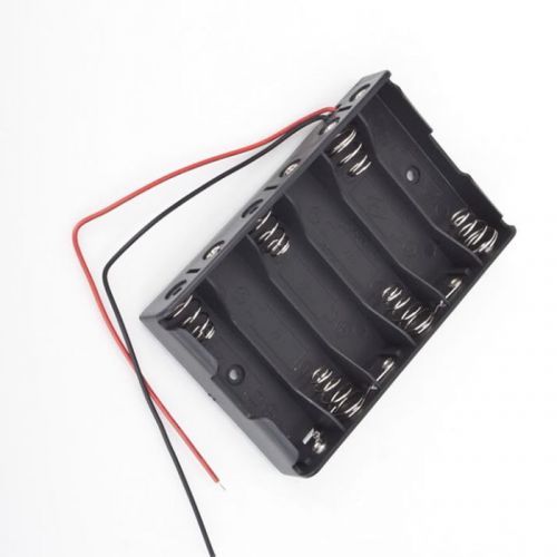 Battery Box Slot Holder Case for 6 Packs AA 2A Batteries Stack 9V VP