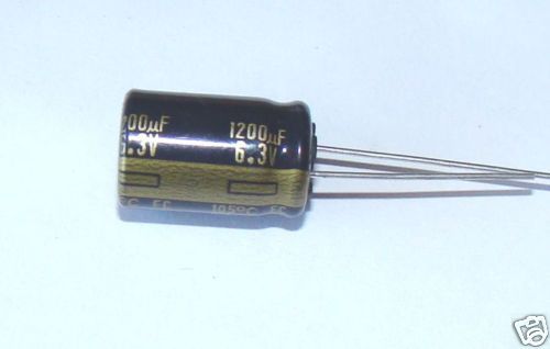 2 pcs, 1200uF, 6.3V,  Electrolytic capacitors,105c, 2D4
