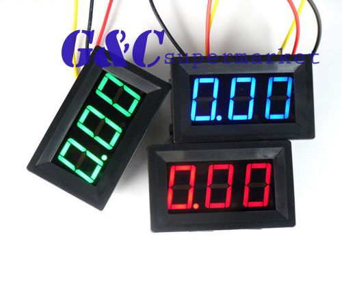 1pcs blue led panel meter mini digital voltmeter dc 0v to 30v new godd m15 for sale