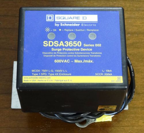 Square d / schneider sdsa3650 series 002 600v secondary surge arrestor for sale