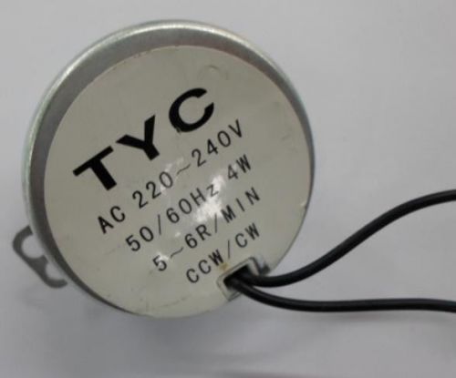 TYC49 reduction gear motor/Micro motor/ 220V 5rpm AC geared motor