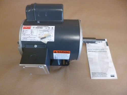 1 hp. single phase dayton electric motor 6k825 , 1730 rpm , 143t , 7/8&#034; shaft for sale