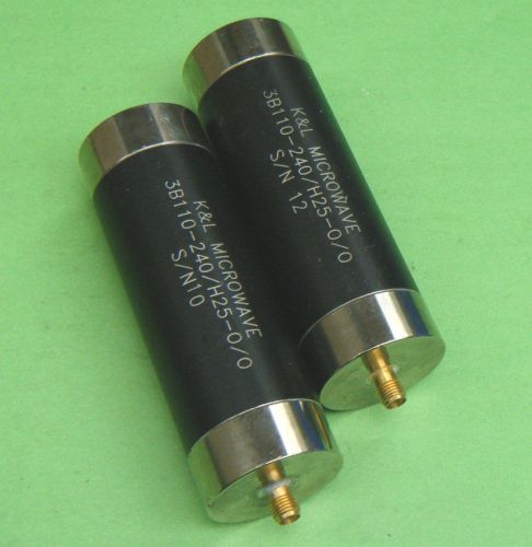 1pc KGL Microwave 3B110-240/H25-0/0 240MHz SMA Filter tested