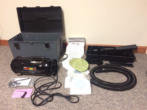 Metro datavac pro series 3 mdv-3 canister vacuum kit hose, attachments &amp; case for sale
