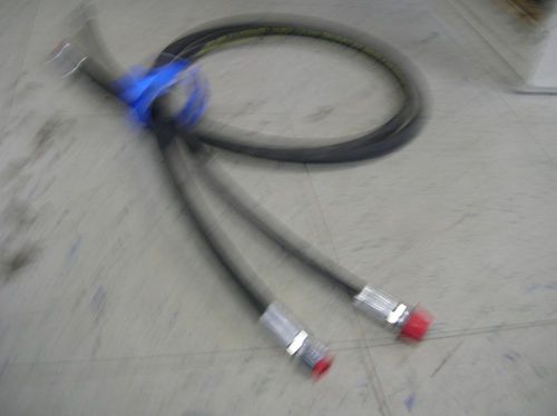[1] 3/8&#034; sae 100r17 hydraulic hose 5&#039; long with fittings  3000 psi. for sale