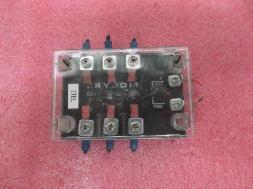 Crydom D53TP50D Three Phase Solid State Relay 530VAC 50A PULLED